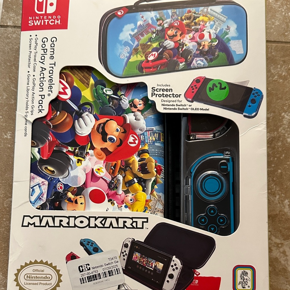 Nintendo Mario Kart Game Traveler Pack - Red, Blue, Black